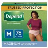Depend Fresh Protection Adult Incontinence