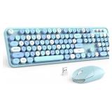 MOFII Wireless Keyboard and Mouse Combo, Blue
