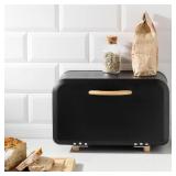 $76 Navaris Bread Box - Metal Bread Bin Storage