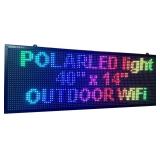 P6 40" x 9" high resolution LED full RGB color