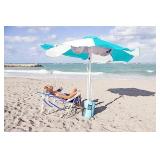 $192 Buoy Beach 7.5 Ft Large Beach Umbrella -