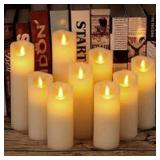 set of 12 flameless candles