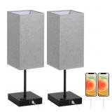 Nightstand Lamps Set, Touch Control Table Lamps