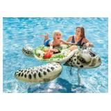 Inflatable Float Realistic Sea Turtle with Floral