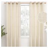 2 packs of YoungsTex Natural Linen Curtains 72