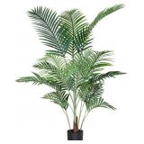 Golden Cane Palm Trees, 10 Artificial Leaves