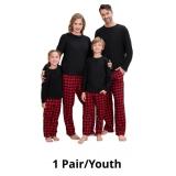 Matching Family Christmas Pajamas Set, Cotton Long