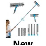 Window Squeegee Cleaner, 2 in 1 Rotatable Window C