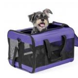 Pet carrier bag, purple