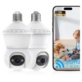 2K Light Bulb Security Cameras Wireless Outdoor, 5