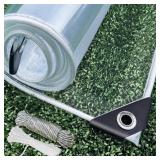 $119 Dulepax Clear Tarp Heavy Duty with Grommets 8