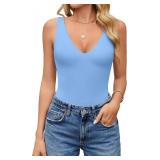 Avidlove Women's Sexy Plunge Deep V Neck Bodysuit