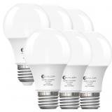 Evelor 6-Packs A19 LED Light Bulbs,60 Watt Equival