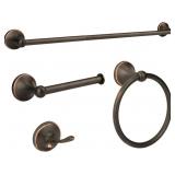 4 Piece Antique Bathroom Hardware Accessories Set