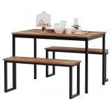 $170 DlandHome 3-Piece Dining Table Set for 4 Peop