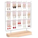 Earring Display Stand for Selling, Wood Earring Ra