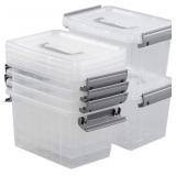 3 Quarts Plastic Storage Container Bin with Latchi