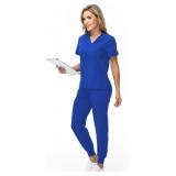 Women's Medical Scrub Sets Stretch V-Neck Scrub To