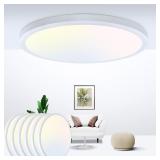 Zemty LED Flush Mount Ceiling Light Fixtures - 6 P