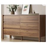 $350 6 Drawers chest, Double Dresser With Solid Wo
