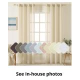 MIULEE 2 Panels 84 Inch Natural Light Beige Linen