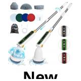 Electric Spin Scrubber, Quiet Cordless Power Scrub