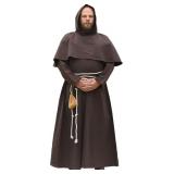 Battle-Merchant Monk Coat with Hood and Cord | Cot