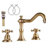 YBlucklly Lavatory Widespread Bathroom Sink Faucet