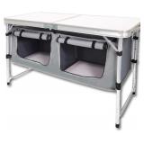 $120 Outdoor Folding Table Aluminum Lightweight, 2