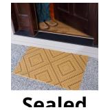 16.9'X30' Black Dots Checkered Door Mats Artificia