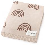 Baby Swaddle Blanket - 100% Luxury Cotton Knit Sof