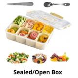 8-Compartment Food Storage Container with Airtight