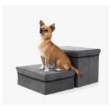 Collapsible Pet Stairs With 2 Steps