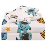 JSD Astronaut Space Theme Kids Sheet Set Twin Size