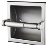 FORIOUS Recessed Toilet Paper Holder Brushed Nicke