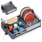 $117 Dish Drying Rack for Kitchen Counter, Extenda