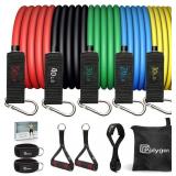 Polygon Resistance Bands Set, Exercise Tubes with