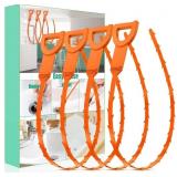 Drain Snake Hair Clog Remover 4 Pack   Drain Clean