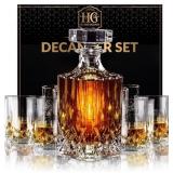 Hydro Gizmos Luxury Whiskey Decanter Set - Gift fo