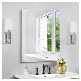 CILIBER Frameless Mirror, 20x28 Inch Bathroom Mirr