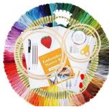 Inscraft 304 Pack Embroidery Kit, 200 Colors Threa