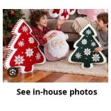 Red n Green Christmas Tree Pillows