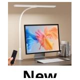 LED Desk Lamp with Clamp, Eye-Caring Adjustable Br