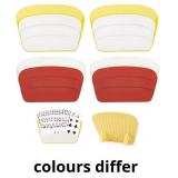 4 PCS 3 Layers Design Playing Card Holders for Adu