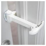 Portable Door Lock & Finger Pinch Guard. No Adhesi