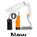 Portable Outdoor Shower, LED Lighting, USB Chargin