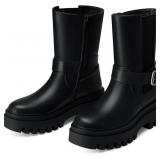 $111 Women Chelsea Ankle Boots Platform, Comfortab