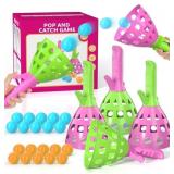 Pop Pass Catch Ball Game with 20 Balls, Outdoor &
