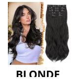 BARSDAR Black Brown Clip in Hair Extensions - 20 I