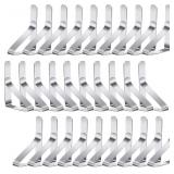 30 Packs Tablecloth Clips Stainless Steel Heavy Du